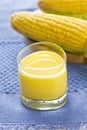 Fresh sweet corn juice