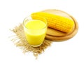 Fresh sweet corn juice corn milk Royalty Free Stock Photo