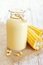 Fresh sweet corn juice Royalty Free Stock Photo