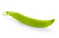 Fresh Sweet Green Pea Pod Isolated on White Background Royalty Free Stock Photo