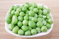 Fresh sweet green peas