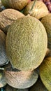 a fresh sweet melon in the market.fruit for diet Royalty Free Stock Photo