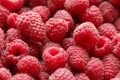 Fresh and sweet raspberries background. Selective focus Royalty Free Stock Photo
