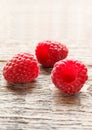 Fresh and sweet raspberries background. Selective focus Royalty Free Stock Photo