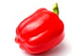 Fresh sweet red bell pepper close up on a white background, isolate Royalty Free Stock Photo