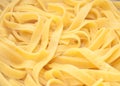 Fresh tagliatelle pasta