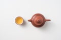 Fresh taiwan oolong tea and teapot Royalty Free Stock Photo