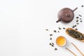 Fresh taiwan oolong tea and teapot Royalty Free Stock Photo