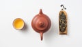 Fresh taiwan oolong tea and teapot Royalty Free Stock Photo