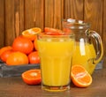Fresh tangerine juice Royalty Free Stock Photo