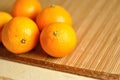 The fresh tangerines close Royalty Free Stock Photo