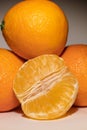 Fresh tangerines close up Royalty Free Stock Photo