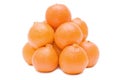 Fresh tangerines isolated