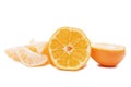 Fresh tangerines isolated