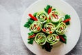 Fresh and tasty green vegetarian spring rolls Royalty Free Stock Photo