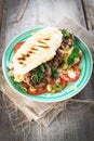 Fresh tasty homemade burger Royalty Free Stock Photo