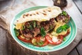 Fresh tasty homemade burger Royalty Free Stock Photo