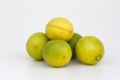 A fresh and tasty juicy lime solated on white Royalty Free Stock Photo