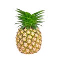Fresh tasty pineapple on white backgound Royalty Free Stock Photo