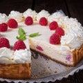 Himbeer sahne torteraspberry cream cake Royalty Free Stock Photo