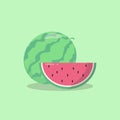 Fresh and tasty watermelon fruit. Vegetarian and ecology food. Healthy food. Sweet water melon. Tropical fruits Royalty Free Stock Photo