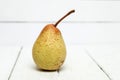 Fresh tasty yellow pear fruit isolated on a white background. Royalty Free Stock Photo