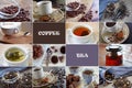 Fresh tea.Fragrant coffee. Royalty Free Stock Photo