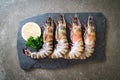 Fresh tiger prawn or shrimp