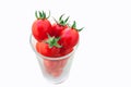Fresh tomato fruit in glass Royalty Free Stock Photo