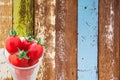 Fresh tomato fruit in glass Royalty Free Stock Photo
