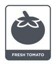 fresh tomato icon in trendy design style. fresh tomato icon isolated on white background. fresh tomato vector icon simple and