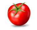 fresh tomato isolated on white background. close up Royalty Free Stock Photo