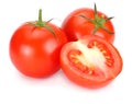 fresh tomato isolated on white background. close up Royalty Free Stock Photo