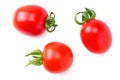 Fresh tomato isolated on a white background. top view Royalty Free Stock Photo