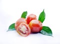 Fresh Tomato isolated on white Royalty Free Stock Photo