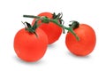 Fresh tomato isolated on whtie