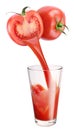 Fresh tomato juice. Royalty Free Stock Photo