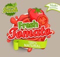 Fresh tomato logo.