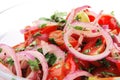 Fresh tomato and onion salad