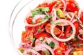 Fresh tomato and onion salad