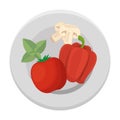 fresh tomato and peper healthy food