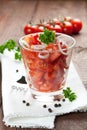 Fresh tomato salad Royalty Free Stock Photo