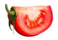 fresh tomato slices isolated on white background. close up Royalty Free Stock Photo