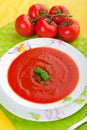 Fresh Tomato Soup Royalty Free Stock Photo