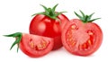 Red tomatoe isolated on white background Royalty Free Stock Photo