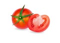 Fresh tomatoe isolated on white background, Raw food Royalty Free Stock Photo