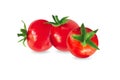 Fresh tomatoe isolated on white background, Raw food Royalty Free Stock Photo