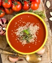 Fresh tomatoe soup