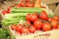 Fresh tomatoes and celery