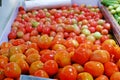 Fresh tomatoes on the market